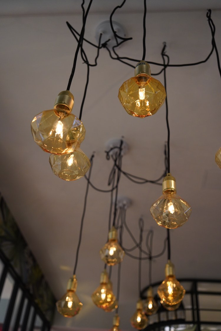 Yellow Hanging Lights